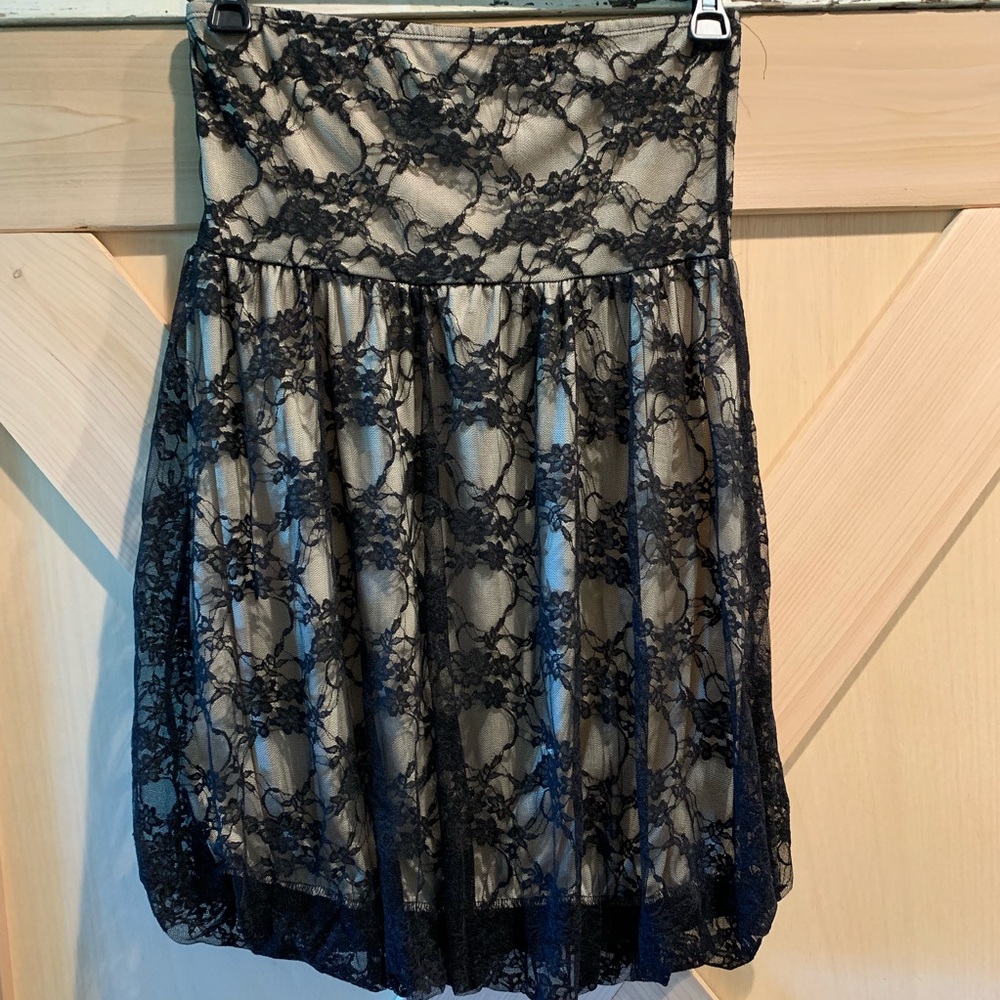 Daytrip Black Lace Bubble Off Shoulder Blouse